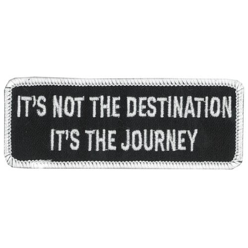 Hot Leathers Not The Destination Patch (4" Width x 2" Height)