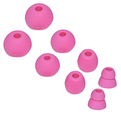 8pcs Replacement Silicone Eartips Earbuds Eargels for Beats by dr dre Powerbeats 2 Wireless Stereo Earphones (Pink)