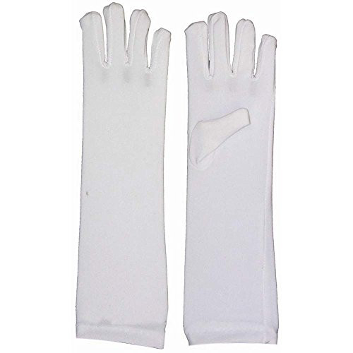 Nylon Costume Gloves Child: White One Size