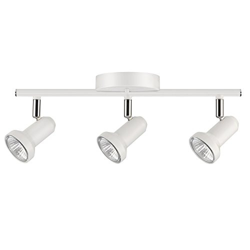 Globe Electric 59324 Track Lighting, Bulbs Included 3, White