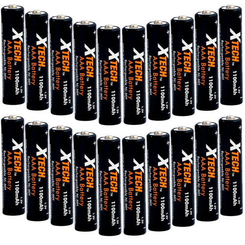 Xtech AAA Ultra High-Capacity 1100mah Ni-MH Rechargeable Batteries (20 pack) Xtech AAA Ultra High-Capacity 1100mah Ni-MH Rechargeable Batteries (20 pack)