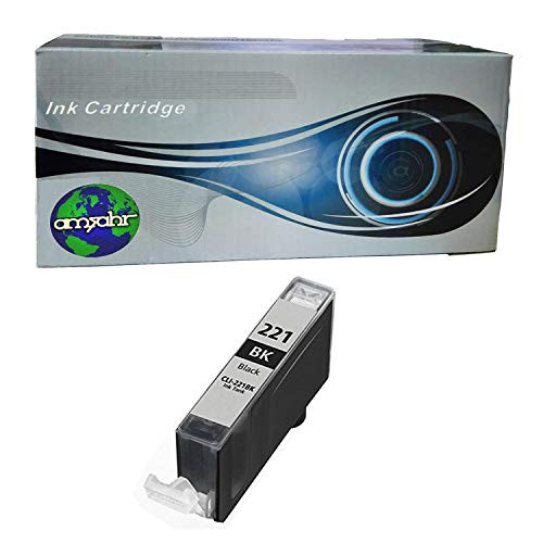 amsahr Remanufactured Replacement Compatible Ink Cartridges for Canon CLI-221 Black
