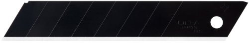 OLFA 1072195 LBB-5B 18mm Ultra Sharp Black Heavy-Duty Snap-off Blade, 5-Pack