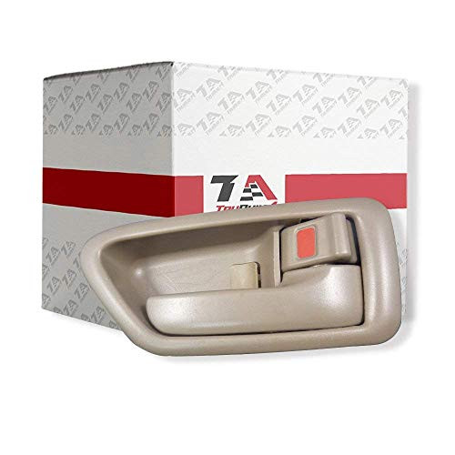 T1A Passenger Side Interior Right Tan Beige Door Handle Replacement for 97-01 Toyota Corolla T1A-69205-AA010-E0