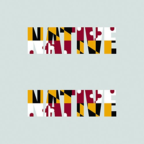 Two Pack Maryland Native Sticker FA Graphix Vinyl Decal MD pride Two Pack Maryland Native Sticker FA Graphix Vinyl Decal MD pride