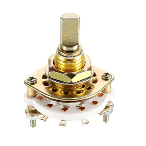 uxcell 12Pin 2P5T 2 Pole 5 Position Selectable 1 Deck Band Selector Rotary Switch
