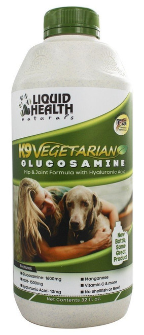 K9 Vegetarian Glucosamine (formerly K9 Glucosamine & HA) by Liquid Health - 32 oz.