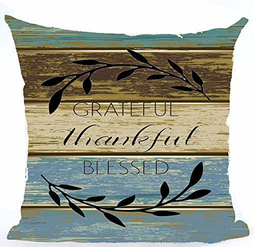 Andreannie Nordic Simple Sweet Grateful Thankful Blessed Olive Branch Cotton Linen Throw Pillow Case Personalized Cushion Cover New Home Office Bay Decorative Square 18 X 18 Inches (14) ¡ Andreannie Nordic Simple Sweet Grateful Thankful Blessed Olive Branch Cotton Linen Throw Pillow Case Personalized Cushion Cover New Home Office Bay Decorative Square 18 X 18 Inches (14) ¡