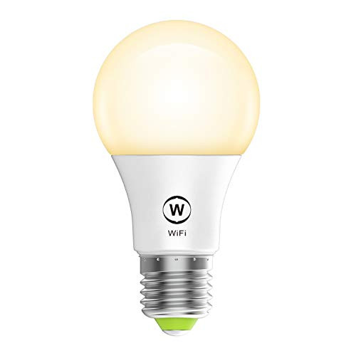 Magic Hue WiFi Light Bulb, Soft White (2700k), Smart Sunrise Wake Up Light Bulb, 50 Watts Equivalent, No Hub Required, Compatible with Alexa & Google Assistant