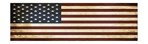 10x3 Patriotic Bumper Sticker Auto Decal Conservative Republican USA Flag American Patriot (Rustic)