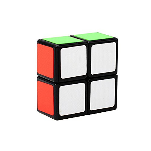 I-xun Smooth and Speed 1x2x2 Magic Cube Floppy 1x2 Sticker Puzzle Cube (2 x 2 x 1 inches - Black) (1x2)