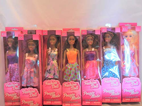 Greenbrier International 2 Dark Skin Fashion Dolls 11.5 inch-Random Dresses