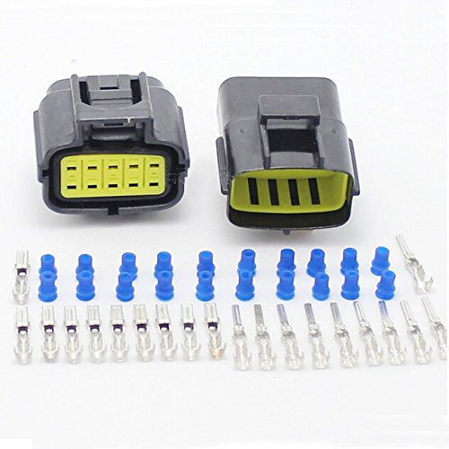 HOLDWELL 2 Sets Car Waterproof 10 Pin Electrical Wire Connector Plug AWG Car Motorcycle