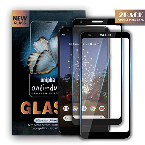 Zdai Google Pixel 3a XL Screen Protector, [2 Pack] Tempered Glass Screen Protector, Anti-Scratch, Anti Shatter, No Bubbles, Case Friendly, Screen Protector Glass for Google Pixel 3a XL