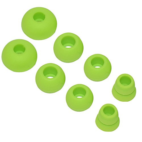 8pcs Replacement Silicone Eartips Earbuds Eargels for Beats by dr dre Powerbeats 2 Wireless Stereo Earphones (Green)