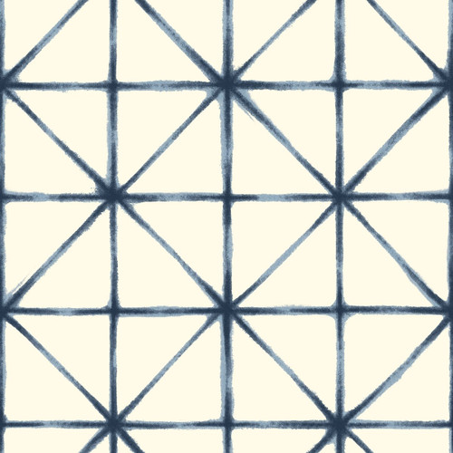 RoomMates RMK10844WP Modern Abstract Peel and Stick Wallpaper, 20.5' x 16.5 feet, Blue