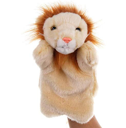 Astra Gourmet Lion Glove Puppet Animal Hand Puppet Role-Play Toy Puppets for Kids Plush Toys Storytelling Game Props