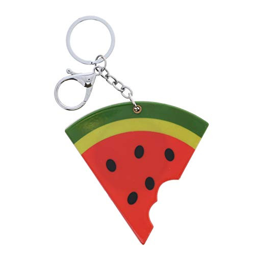 Compact Fruit Mirror Keychain Charm-Watermelon Slice