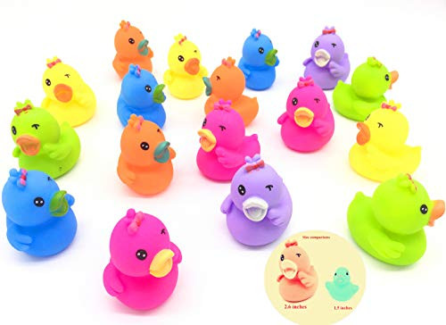 Guaishou Rubber Duck Ducky Duckie Bathing 6cm/2.6inch Baby Shower Party Pack of 18pcs