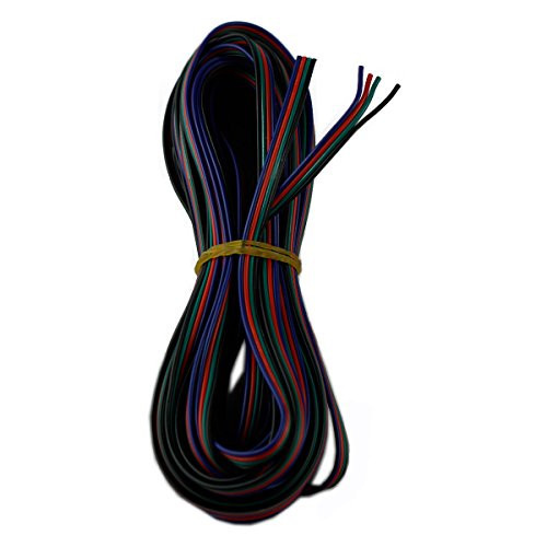 4 Color 10m RGB Extension Cable Line for LED Strip RGB 5050 3528 Cord 4Pin RGB LED Strip Extension Cable 4 Color Stand Wire Conductor for SMD 5050 3528 RGB LED Ribbon Lamp Tape Lighting