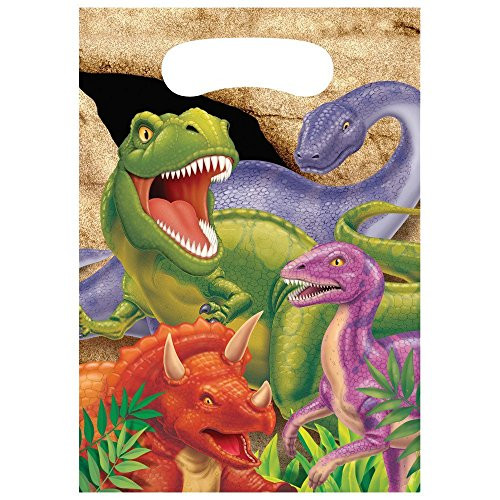 Creative Converting Dino Blast 24 Count Party Favor Loot Bags (Value Pack)