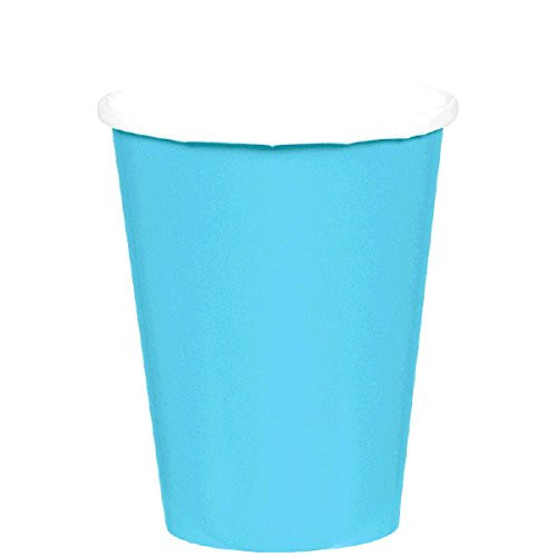 Amscan Caribbean Blue Paper Cups, 9 Oz., 12 Pk.