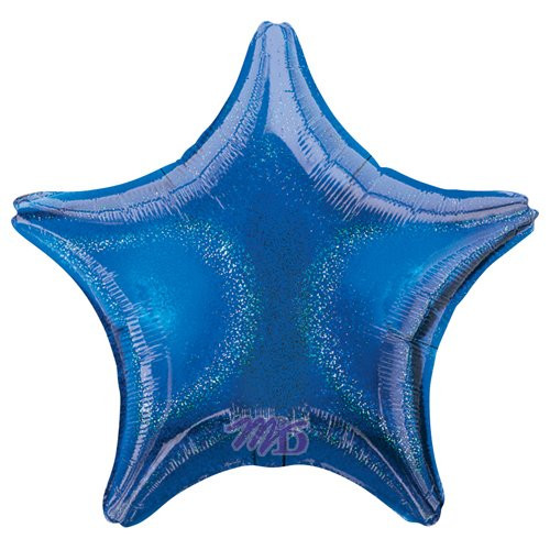 Anagram 11229 Star - Blue Dazzler Foil Balloon 19", Anagram 11229 Star - Blue Dazzler Foil Balloon 19",