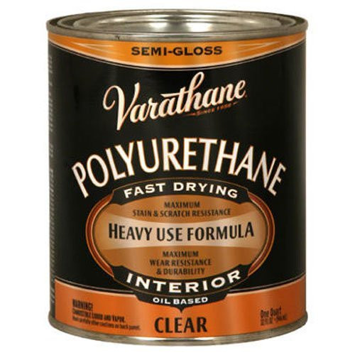 Rust-Oleum Varathane 6041H 1-Quart Interior Oil Polyurethane, Semi-Gloss Finish