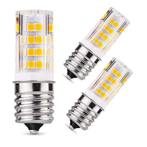 E17 LED Bulb, E17 LED Microwave Oven Bulb 5 Watt (40W Incandescent Bulbs Equivalent), AC 110V-120V Warm White 3000K for Microwave Oven, Appliance Bulbs, Stovetop Light, Non-Dimmable (3 Pack) E17 LED Bulb, E17 LED Microwave Oven Bulb 5 Watt (40W Incandescent Bulbs Equivalent), AC 110V-120V Warm White 3000K for Microwave Oven, Appliance Bulbs, Stovetop Light, Non-Dimmable (3 Pack)