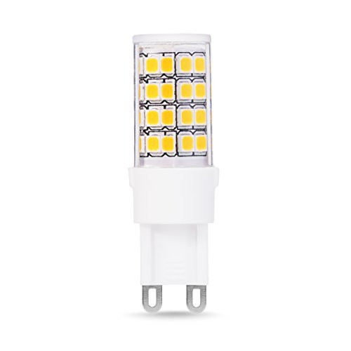 JandCase G9 LED Light Bulb, 40W Halogen Equivalent, 500LM, 5W, Soft White 3000K, G9 Bulb for Chandelier, Ceiling Fixture