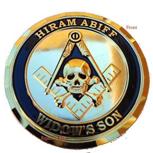 1.75" Grand Master Hiram Abiff Commemorative Master Mason Smooth Finish Two sided Coin
