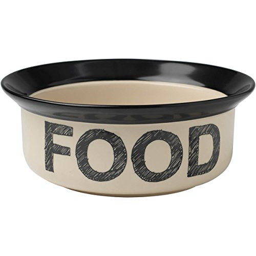 Petrageous Designs Pooch Basics 8" Pet Bowl, Food