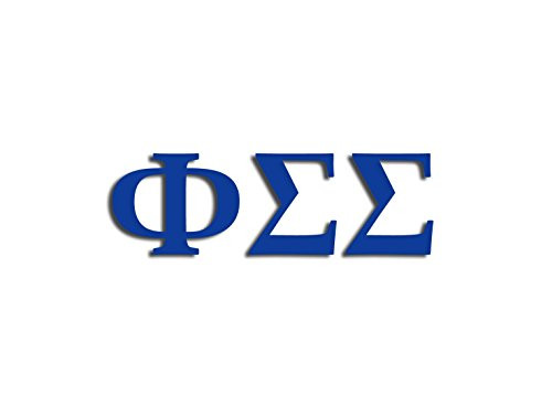 Officially Licensed Phi Sigma Sigma 8" x 3" Window Decal - Blue