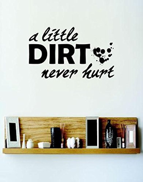 Design with Vinyl RE 1 C 2048 Dirt Image Quote Vinyl Wall Decal Sticker, 12 x 12", Black Design with Vinyl RE 1 C 2048 Dirt Image Quote Vinyl Wall Decal Sticker, 12 x 12", Black