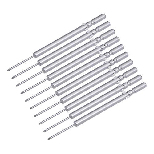 uxcell 10 Pcs 5mm Shank 100mm Length 1.6mm Phillips PH00 Magnetic S2 Screwdriver Bits