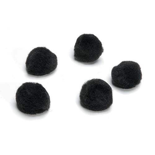 Bulk Buy: Darice DIY Crafts Acrylic Pom Poms Black 1 inch 40 pieces (6-Pack) 10177-90