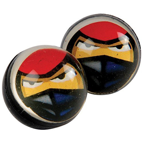 US Toy Ninja Design Super Hi High Bounce Rubber Balls - Pack of 12