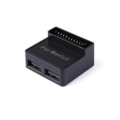 RC GearPro 2-Port USB Charger Converter Battery to Power Bank Adapter for DJI Mavic 2 Pro/Zoom Drone Intelligent Flight Battery