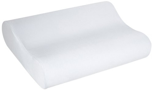Sleep Innovations Memory Foam Contour Pillow with Cotton Cover, Made in the USA with a 5-Year Warranty - Standard Size
