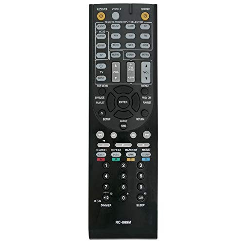 New RC-865M Remote Control for Onkyo AV Receiver TX-NR525 TXNR525 HT-R391 TX-NR315 RC-866M TX-NR737