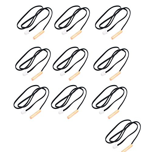 uxcell TC 10K 20-inch Length Copper Head Air Conditioner Temperature Sensor 10pcs