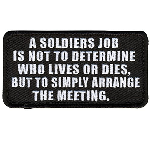 Hot Leathers A Soldiers Job Hook and Loop Patch (Multicolor, 4" Width x 2" Height)