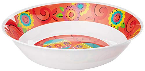 amscan Multi Colored Round Melamine Party Bowl, 6 Ct.