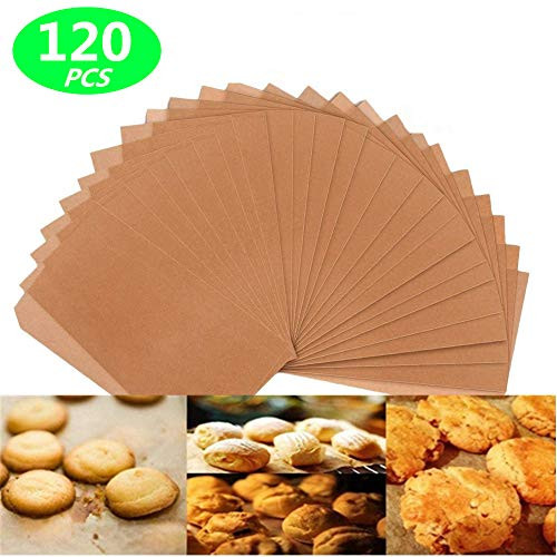 Parchment Paper Cookie Baking Sheets, 120 PCS Baking Parchment Paper Precut Cooking paper for baking Non-Stick & Unbleached,No Curl or Burn, Non-Toxic for Cook, Grill, Steam, Pans (12x16 Inch)