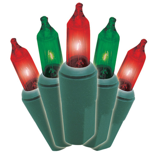 Brite Star 150 Count 8-Function Chasing Light Set, Green Wire, Red/Green