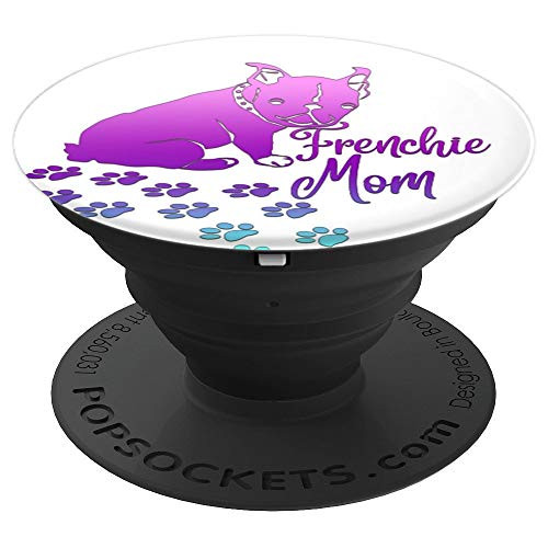 Teal Purple Pink Ombre Frenchie Dog Mom Paw On White PopSockets Grip and Stand for Phones and Tablets Teal Purple Pink Ombre Frenchie Dog Mom Paw On White PopSockets Grip and Stand for Phones and Tablets