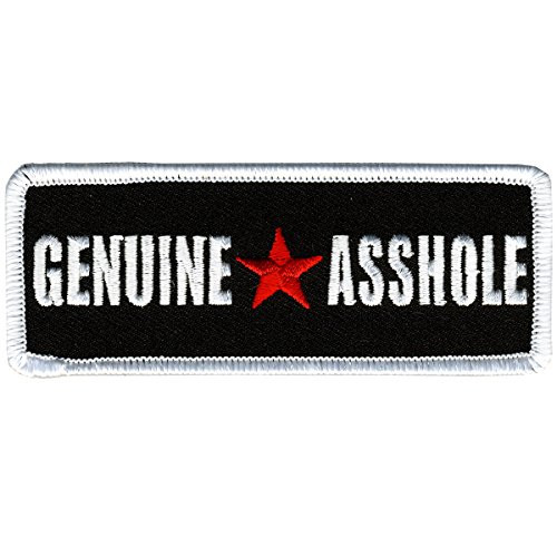 Hot Leathers Genuine Asshole Hook and Loop Patch (Multicolor, 4" Width x 2" Height)