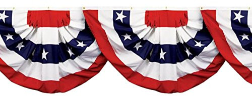 Amscan Scene Setters Patriotic Party Bunting Border Roll, 6 Ct.