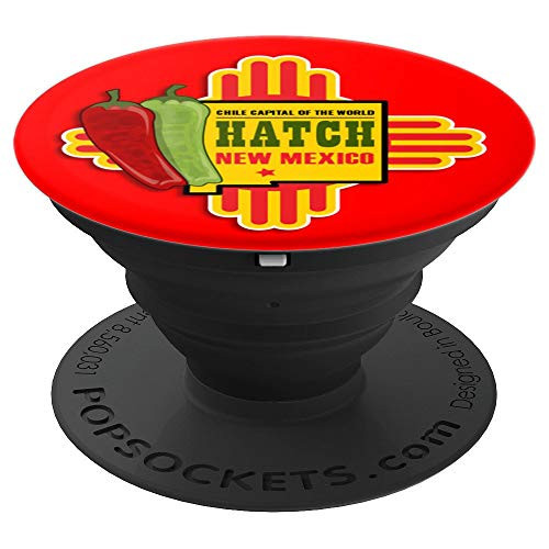 Hatch, New Mexico: Red & Green Chile Capital Zia - PopSockets Grip and Stand for Phones and Tablets