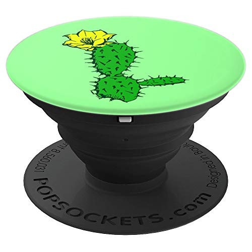 Cute Mint Green Cactus Flower Phone Pop Grip Accessory - PopSockets Grip and Stand for Phones and Tablets